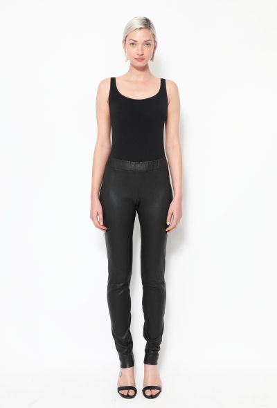 The Row Lambskin 'Moto' Leggings - 2