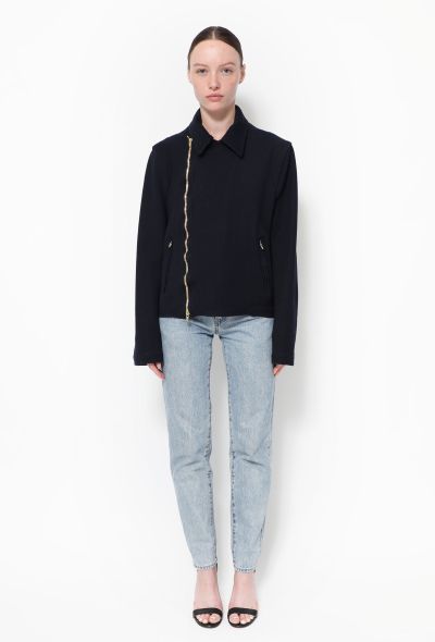Céline Ribbed Twill Zip Jacket - 2