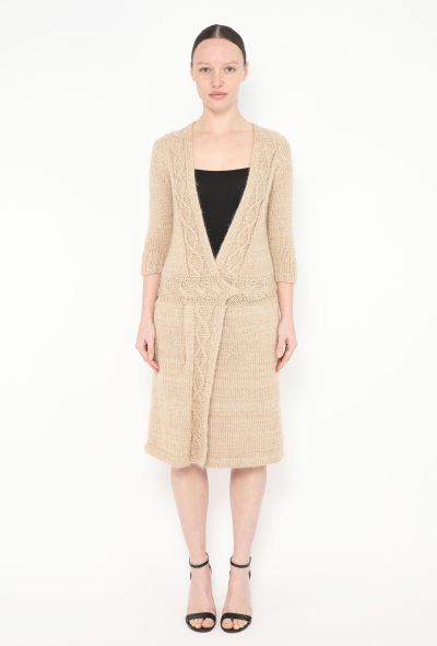Rodarte Cable-Knit Wrap Dress - 1
