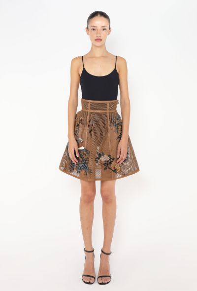 Dior STUNNING 2022 Hand-Painted Honeycomb Skirt - 2