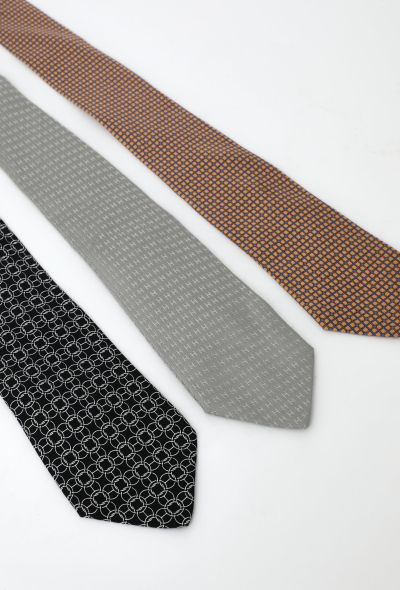 Hermès Vintage Trio of Silk Ties - 1