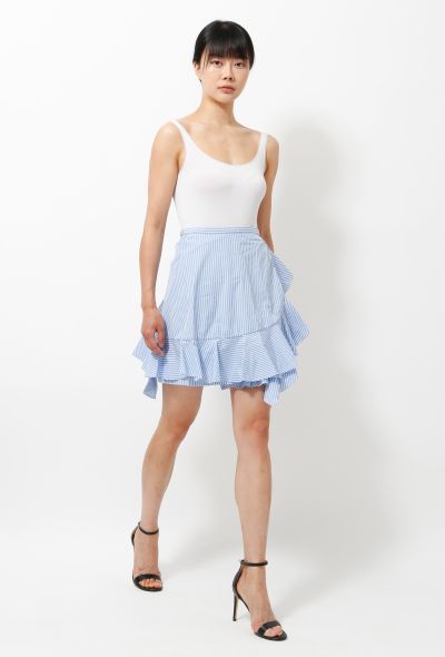 J.W. Anderson Ruffled Striped Wrap Skirt - 1