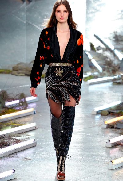 Rodarte F/W 2015 Beaded Silk Skirt - 2