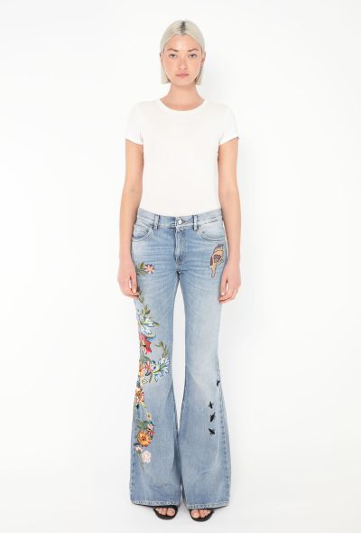 Gucci Pre-Fall 2016 Embroidered Flared Jeans - 1