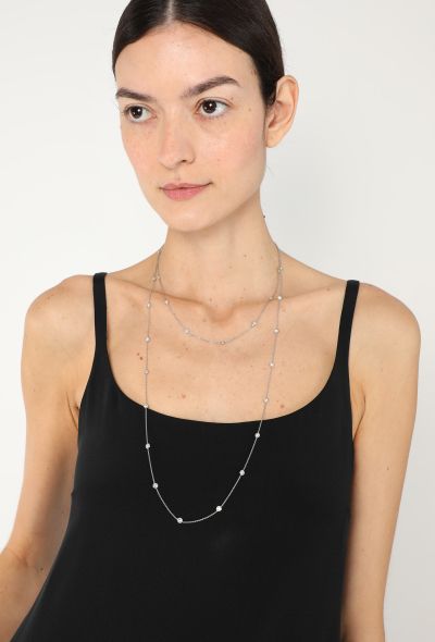 Vintage Fine Jewelry Platinum & 6 Carats Diamond Sautoir Necklace - 2