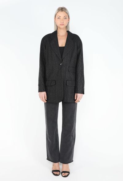 Chanel Resort 2014 Iridescent Notched 'CC' Blazer - 2