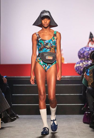 Modern Designers Kenzo S/S 2018 Re-Edition Tiger Print Swimsuit - 1