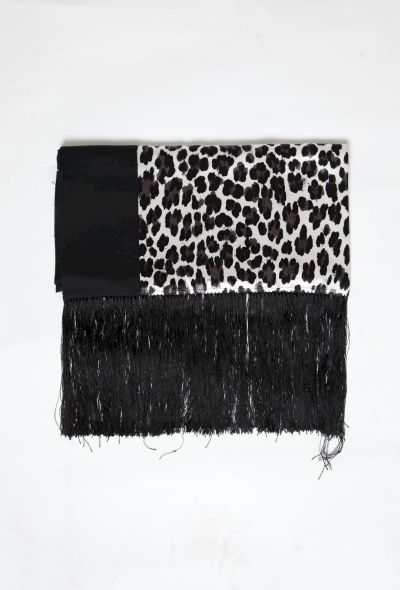Givenchy Vintage Leopard Print Scarf - 1