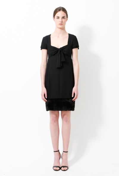 Chanel F/W 2010 Fur Trim Dress - 1