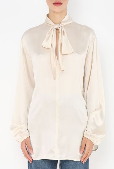 Céline Pre-Fall 2013 Silk Lavallière Blouse - 1