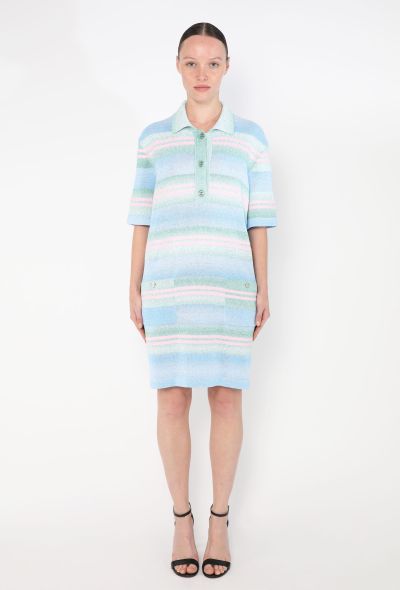 Chanel 2023 Iridescent 'CC' Polo Dress - 2