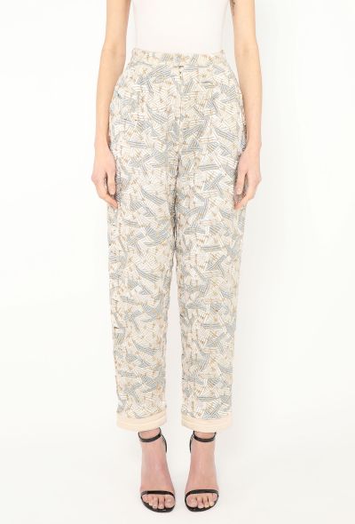 Claude Montana Metallic Patchwork Pants - 2