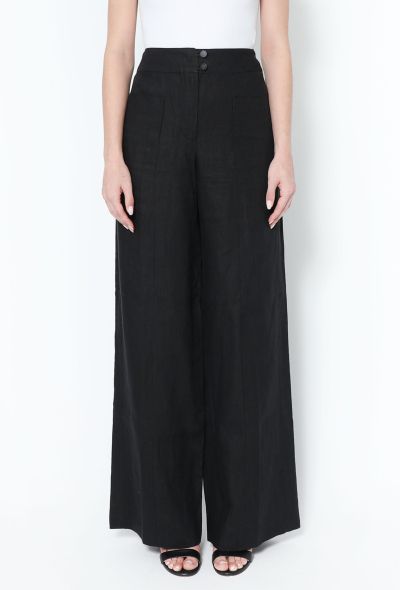 Chanel 1999 Wide-Leg Linen Trousers - 2