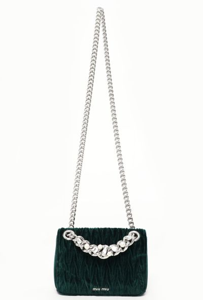 Miu Miu Velvet Quilted Club Bag - 1