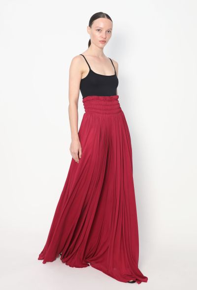 Alaïa Flowing Ruched Maxi Skirt - 1