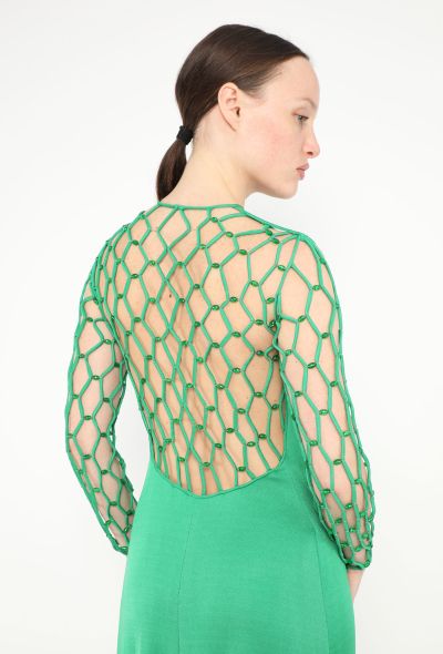 Azzaro RARE Couture 1971 Beaded Silk Gown - 2
