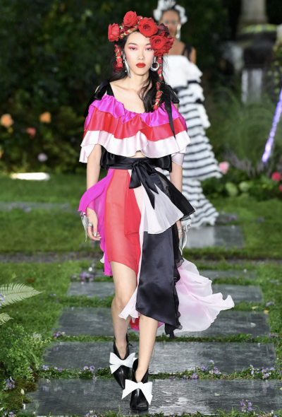 Rodarte S/S 2019 Ruffled Silk Skirt Ensemble - 2