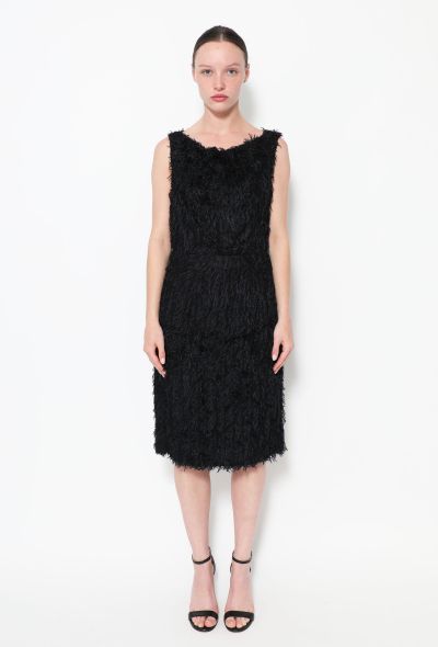 Balenciaga 2011 Frayed Silk Dress - 1