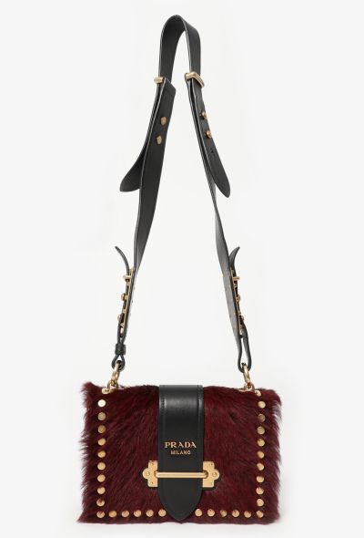 Prada Fur Cahier Crossbody Bag - 1