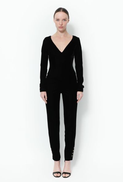 Chanel COLLECTOR F/W 1994 Velvet Jumpsuit - 1