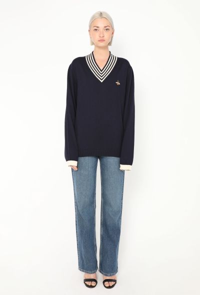 Gucci Marinière Trim Collegiate Sweater - 2
