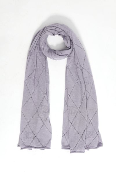 Chanel Cashmere 'CC' Knit Scarf - 2
