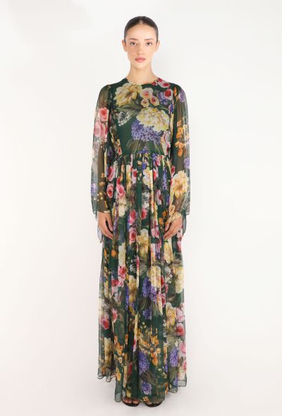 Dolce & Gabbana Gardenia Silk Chiffon Gown, 2023 - 1