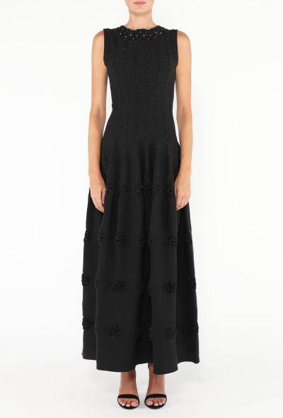 Alaïa Embroidered Trim Knit Gown - 2