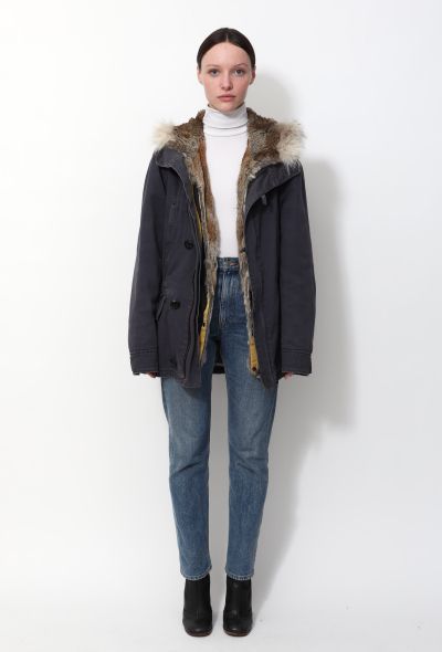 Yves Salomon Rabbit Fur Lined Parka - 1