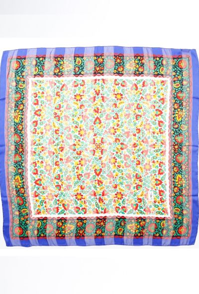 Saint Laurent Vintage Floral Print Scarf - 2