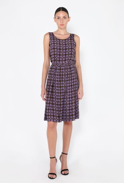 Chanel Tweed & Silk Clover Printed Ensemble, 2001 - 2