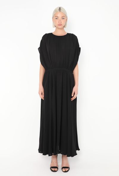 Valentino 2024 Pleated Silk Maxi Dress - 2