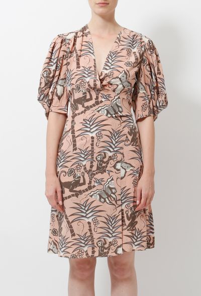 Chloé Silk Graphic Print Dress - 2