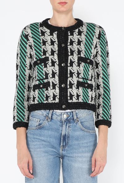 Chanel Wool Houndstooth Jacket, Pre-Fall 2024 - 1