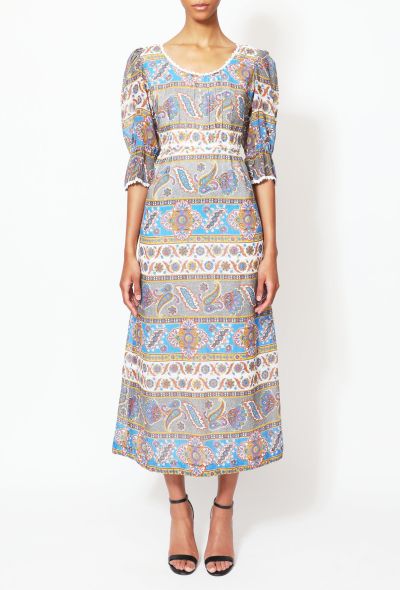 Paisley Lace Trim Prairie Dress - 2