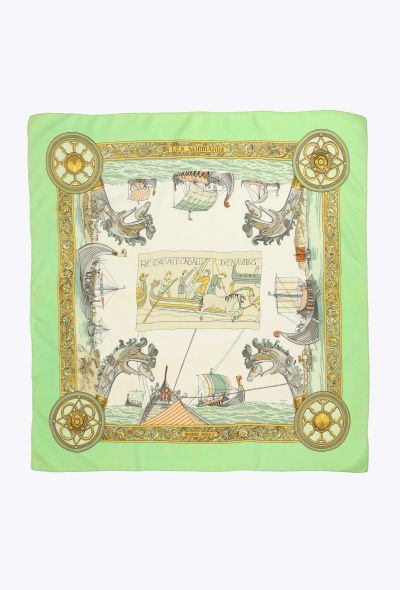 Hermès 'Les Normands' 90cm Silk Carré, 1971 - 1