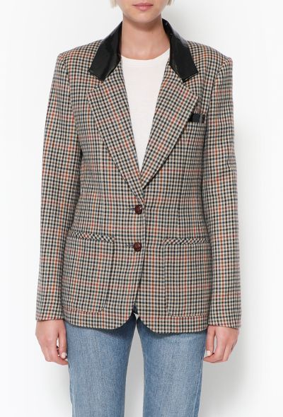 Rodarte F/W 2015 Patent Trim Blazer - 1