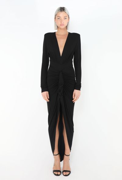 Alexandre Vauthier Plunging Ruched Gown - 1