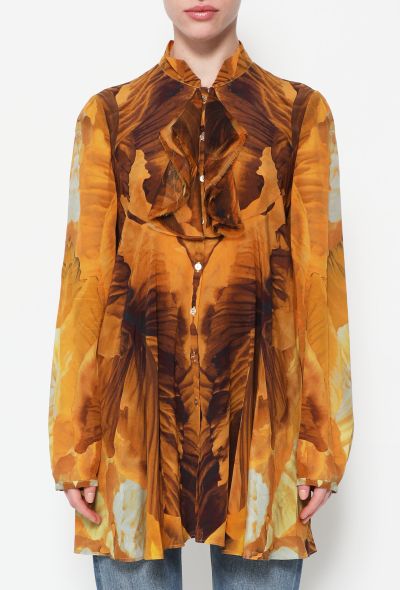 Alexander McQueen 2011 Graphic Crêpe Tunic - 2