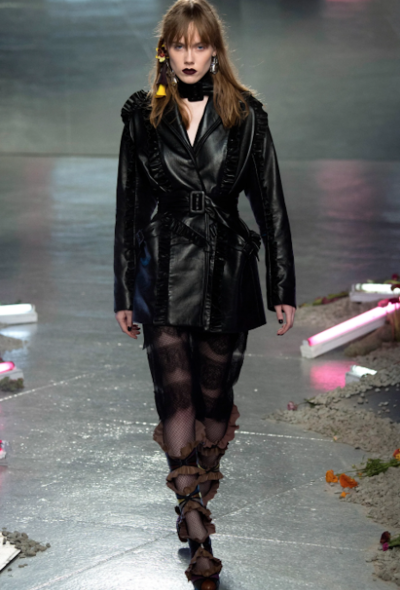 Rodarte F/W 2016 Ruffled Leather Jacket - 2