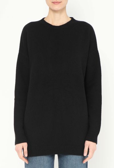 Valentino Pre-Fall 2023 Black Cashmere Sweater - 1