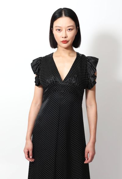 Exquisite Vintage Polka Dot Maxi Dress - 2