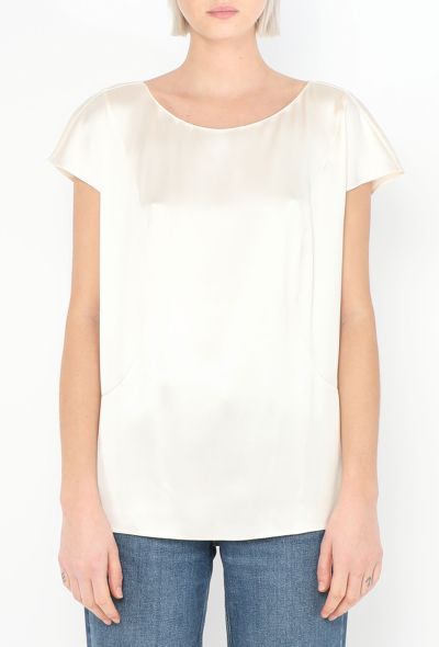 Chanel Silk Charmeuse Blouse - 1