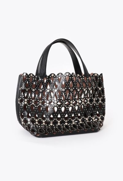 Alaïa Studded Laser-Cut Medium Tote Bag - 2