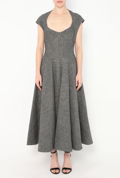 Alaïa 2024 Flared Linen Dress - 2