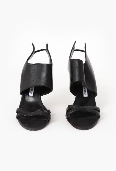 Manolo Blahnik 2010 Cut-Out Leather Heels - 2