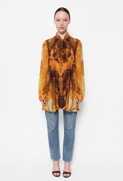 Alexander McQueen 2011 Graphic Crêpe Tunic - 1