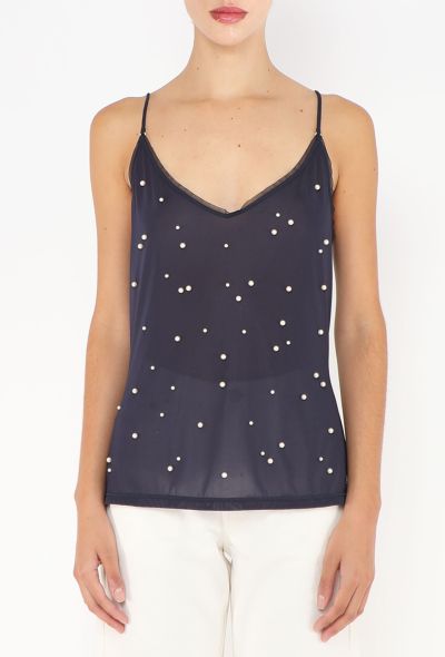 Chanel 2014 Pearl 'CC' Camisole - 1