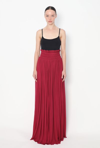 Alaïa Flowing Ruched Maxi Skirt - 2
