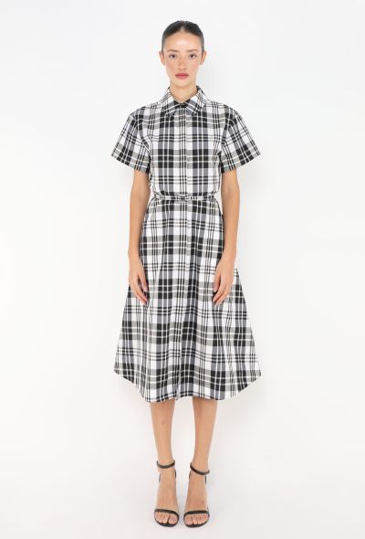 Dior 2024 Plaid Belted Shirt Dress - 1